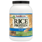 NutriBiotic proteína de arroz en bote, fuente proteica fácil de digerir para veganos.