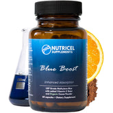 Nutricel Metileno Azul: cápsulas en botella para uso diario con control de dosis.