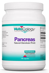 NutriCology Pancreas Natural Glandular, envase visible, posible apoyo digestivo.
