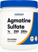 Nutricost Agmatina Sulfato, bote de 250 g para uso diario en entrenamientos