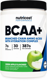 Nutricost BCAA e Hidratación sabor Manzana Verde, favorece la hidratación durante el entrenamiento