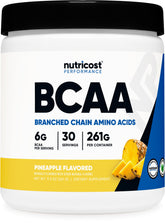Nutricost BCAA Piña botella, sabor natural para entrenamientos