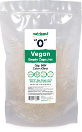 Nutricost cápsulas veganas tamaño 0 para crear mezclas personalizadas con control de dosis