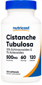 Nutricost Cistanche Tubulosa capsulas, frasco de 60 porciones, ideal para tu rutina diaria