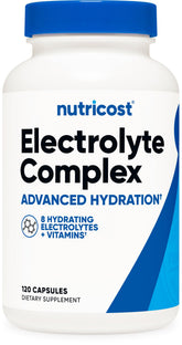 Nutricost Complejo de electrolitos, cápsulas, hidratación para entrenamientos sostenidos