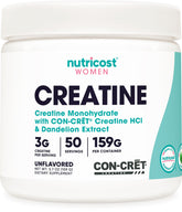 Nutricost Creatina Monohidratada, pote: soporte para entrenamientos sostenidos.