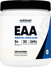 Polvo de Nutricost de aminoácidos esenciales en envase medidor