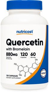 Nutricost Quercetina con Bromelina porción de 880 mg para uso diario