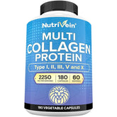 Nutrivein Colágeno Múltiple de Alta Gama: cápsulas en el bote para apoyo diario a articulaciones.