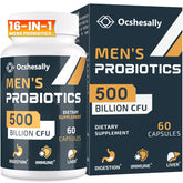 Ocshesally probióticos para hombres, cápsulas para uso diario.