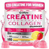 OFFPTE Creatina para Mujeres: frasco de gominolas, ingesta conveniente diaria