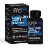 OmegaXL Sport: botella de 60 cápsulas para recuperación muscular y apoyo respiratorio.