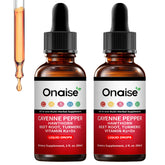 ONAISE Cayenne Drops en envase para dosis diaria.