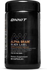 ONNIT Alpha Brain Black Label cápsulas para apoyo a la concentración diaria