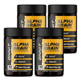 ONNIT Alpha Brain: botella en primer plano para memoria y enfoque
