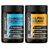 ONNIT Alpha Brain cápsulas sin cafeína para enfoque sostenido
