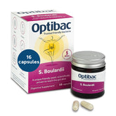 OptiBac Saccharomyces Boulardii: botella con 16 cápsulas para apoyo al equilibrio digestivo diario