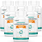 Orgabay Liposomal NAD+ frente a la botella: posible apoyo a la energía diaria.
