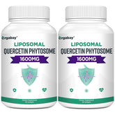 Orgabay quercetina liposomal en frasco, posible mayor absorción de nutrientes