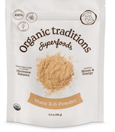 Organic Traditions Maca X 6 en bote, práctico para la despensa diaria