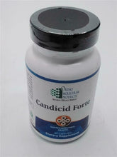 Ortho Molecular 5A Candicid Forte: botella de cápsulas para uso diario y bienestar digestivo.