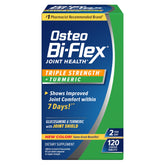 Osteo Bi-Flex glucosamina triple fuerza, botella con tabletas para movilidad diaria.