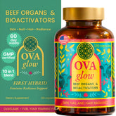 OVA flame Órganos de res para mujeres en cápsulas, belleza desde adentro para piel y uñas.
