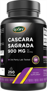 Oxify Cascara Sagrada 900mg en botella: opción práctica para apoyar tu rutina diaria.