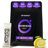 OxyEnergy BCAA 2:1:1 con envase individual para entrenamientos en movimiento