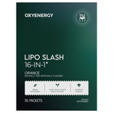 OxyEnergy LIPO Slash sobre naranja, sabor agradable para apoyo diario de control de apetito
