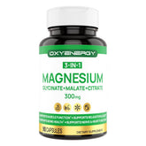 OxyEnergy Triple Magnesium Complex cápsulas en empaque, alta absorción.