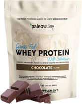 Paleovalley Whey Proteína con Colostro, bote frontal, apoyo muscular y sistema inmunológico