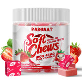 Parhaat hierro gomitas sabor fresa para energía diaria