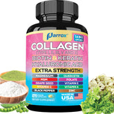 Parrox Colágeno 14 en 1: botella de cápsulas para uso diario de belleza.