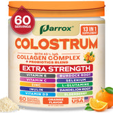 Parrox Colostrum Powder: botella de 60 porciones para uso diario.