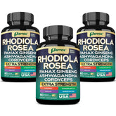 Parrox Rhodiola Rosea 8-en-1 cápsulas para bienestar diario y fácil incorporación