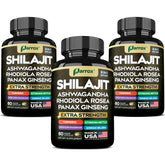 Parrox Shilajit 8 en 1 en botella, energía diaria posible.