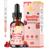 Pavintrix Zeolite Detox Gotas: frasco con sabor frutos rojos para niños y adultos