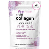 Peakhealth Multi Collagen Powder envase para apoyo de piel y articulaciones