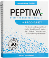 Peptiva Prodigest envase, apoyo digestivo diario para comidas abundantes