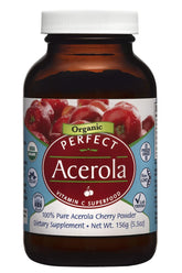 Perfect Supplements Polvo de Acerola: fuente natural de Vitamina C para batidos diarios.