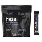 PEScience Haze Sleep Powder vierte la mezcla para apoyar el sueño sin somnolencia.