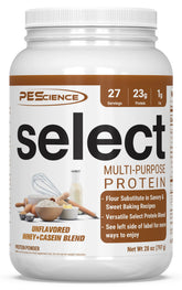 PEScience Select Protein Flour en envase destacado, base sin sabor para hornear saludable