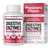 Physician's CHOICE Enzimas Digestivas con empaque de 90 cápsulas para uso diario