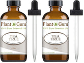 Plant Guru Tea Tree: vertido de botella para uso suave en piel y cabello.