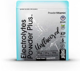 PowderVitamin Electrolytes Plus, polvo sin sabor para hidratación diaria y recuperación