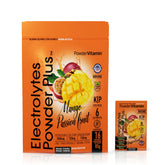 PowderVitamin Electrolytes Plus en sobre Mango-Pasion para mantener la hidratación.