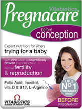 Pregnacare Concepción: tabletas en blíster, apoyo nutricional para intentar concebir