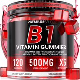 Gominolas B1 de Premium Select Nutrition en naranja para energía diaria.