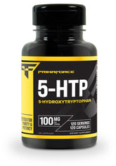 Primaforce 5-HTP: cápsulas de 100 mg en un frasco de 120 porciones para uso diario.